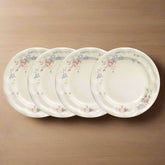 Tea Rose Set of 4 Salad Plates