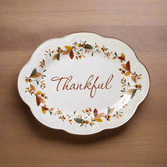 Autumn Berry Small Oval Platter