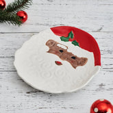 Winterberry® African American Santa Figural Cookie Plate