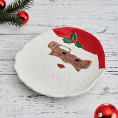 Winterberry® African American Santa Figural Cookie Plate