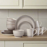 Sadie Cream 16 Piece Dinnerware Set, Service for 4