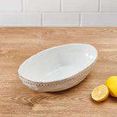 Canyon Bead Oval Serve Bowl