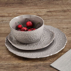 Chateau Smoke 12 Piece Dinnerware Set, Service for 4