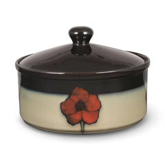 Painted Poppies Covered Casserole