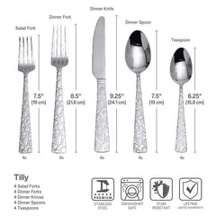 Tilly 20 Piece Flatware Set, Service for 4