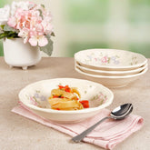 Tea Rose Individual Pasta Bowls, Set of 4