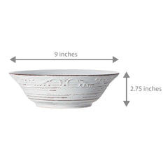 Trellis White Vegetable Serve Bowl