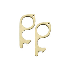 Set of 2 Brass No Touch Door and Keypad Opener