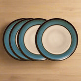 Belmont Set of 4 Blue Round Dinner Plates