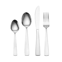 Satin Danford 24 Piece Flatware Set with Wire Caddy, Service for 6