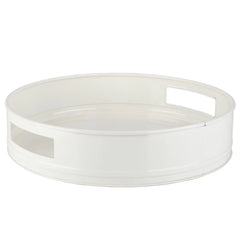 White Metal Serving Tray