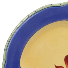 Pistoulet® Set of 4 Dinner Plates with Blue Band