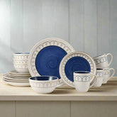 Remi Blue 16 Piece Dinnerware Set, Service for 4