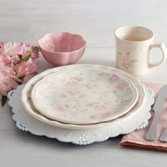 Tea Rose Set of 4 Accent Luncheon Plates