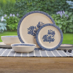 Yorktowne Outdoor Melamine Dinnerware Set
