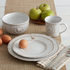Farmhouse Hen Set of 4 Mugs