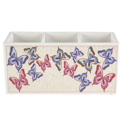 Dolly Parton Mosaic Butterfly Utensil Flatware Caddy