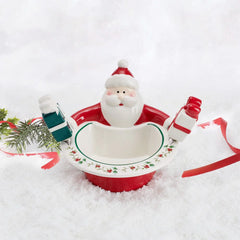 Winterberry® Santa Dip Bowl with Gift Spreaders