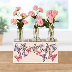 Dolly Parton Mosaic Butterfly Utensil Flatware Caddy