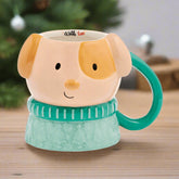 Holiday Dog Figural Mug
