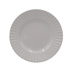 White Embossed 32 Piece Dinnerware Set, Service for 8