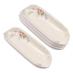 Tea Rose Set of 4 Corn Dishes