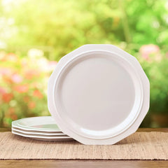 Heritage Set of 4 Outdoor Melamine Dinner Plates