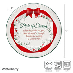 Winterberry® Ribbon Sharing Plate