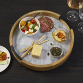 Gray Marble Lazy Susan Serve Tray