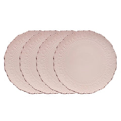 Chateau Pink Set of 4 Dinner Plates