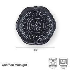 Chateau Midnight Set of 4 Salad Plates