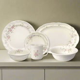 Tearose 32 Piece Dinnerware Set Service for 8 with Serveware