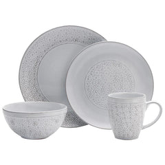 Blossom White 16 Piece Dinnerware Set, Service for 4