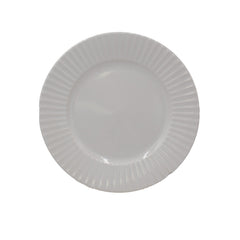 White Embossed 32 Piece Dinnerware Set, Service for 8