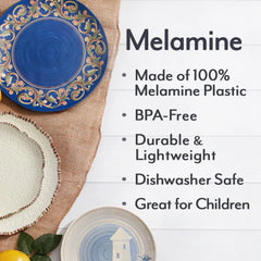 Heritage 12 Piece Outdoor Melamine Dinnerware Set, Service for 4