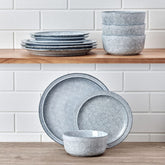 Blooming Meadow Blue 12 Piece Dinnerware Set, Service for 4