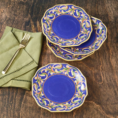 Villa della Luna® Set of 4 Blue Salad Plates