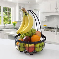 General Store Fruit Storage Basket with Banana Hanger