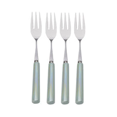 Serenity Ceramic Handle Set of 4 Appetizer Forks