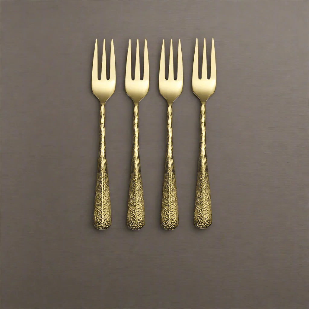 Sable Gold Set of 4 Appetizer Forks