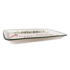 Winterberry® Happy Holidays Rectangular Tray