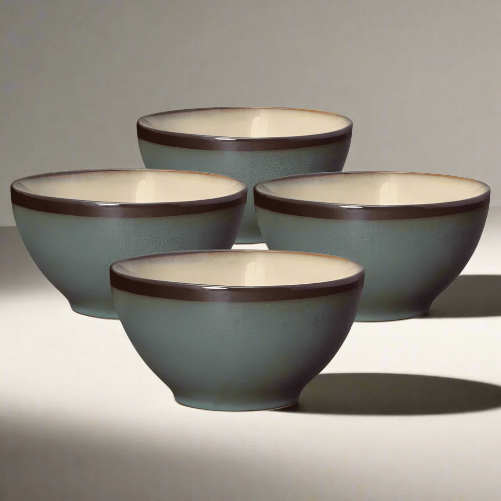 Belmont Set of 4 Blue Soup Cereal Bowls