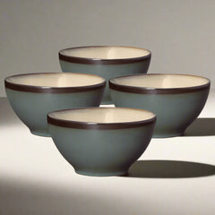 Belmont Set of 4 Blue Soup Cereal Bowls