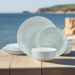 Venice 12 Piece Outdoor Melamine Dinnerware Set, Service for 4