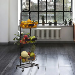 Mercato 3 Tier Adjustable Storage Rack with Chalkboard Plates