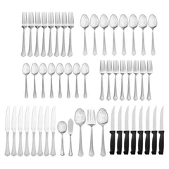 Capri Frost 53 Piece Flatware Set, Service for 8