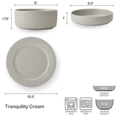Tranquility 12 Piece Dinnerware Set, Service for 4