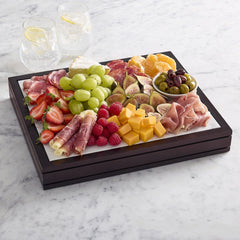 Freezable Cooling Serve Tray with Wood Base