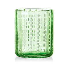 Darbie Angell Dappled Clouds Seafoam Set of 4 Double Old Fashioned Glasses