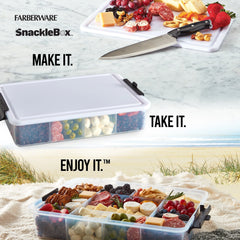 Farberware Build-A-Board ™ Snacklebox with Locking Plastic Cutting Board Lid